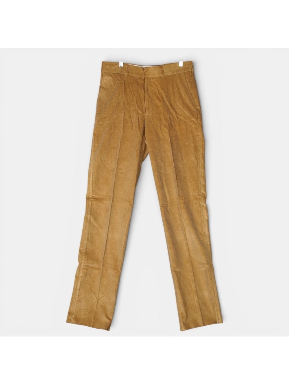 J Peterman Duca Visconti Di Modrone Corduroy Pants Mens Sz 34 Brown Raw Hem NWOT